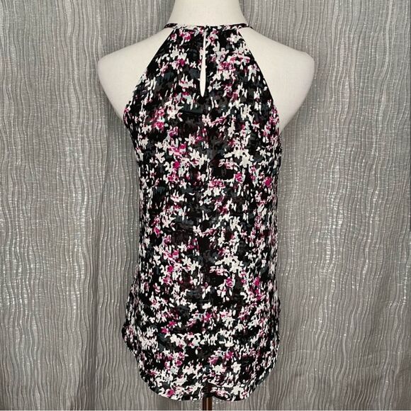 NWOT- BANANA REPUBLIC FLORAL HALTER SLEEVELESS TOP- SIZE SMALL - Picture 2 of 5